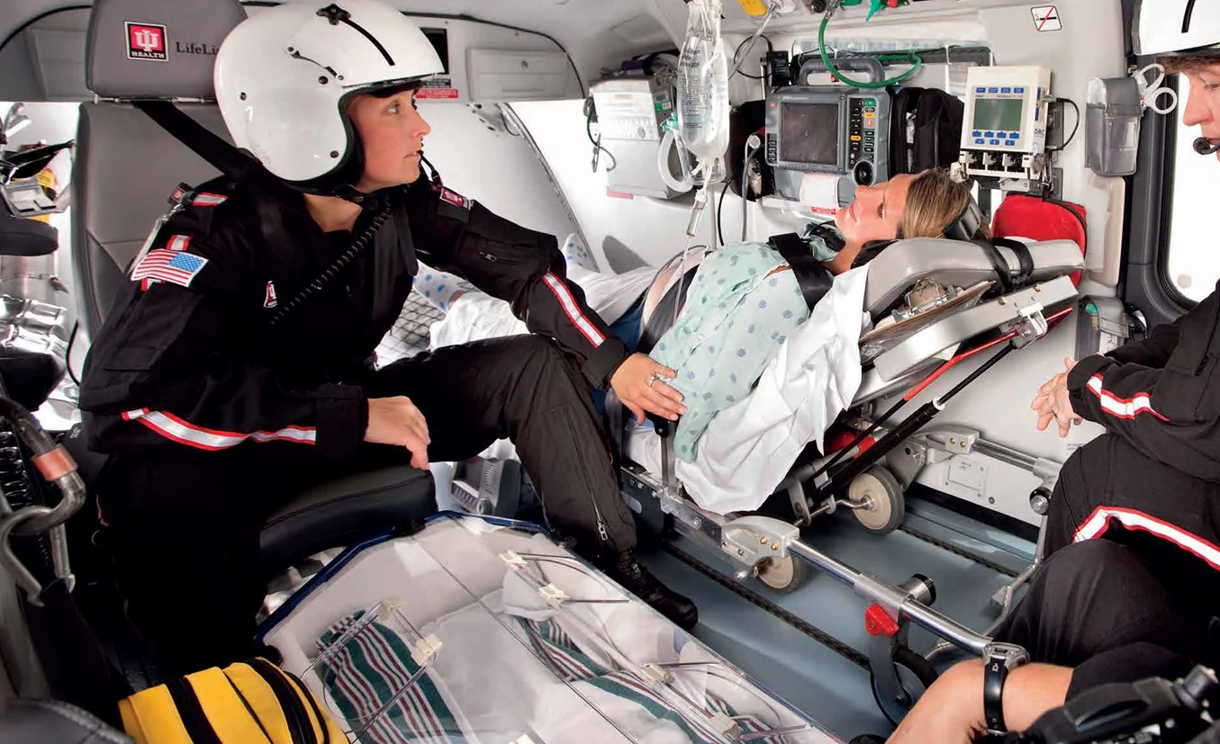 Intensive care medical unit interior design for medical helicopters
