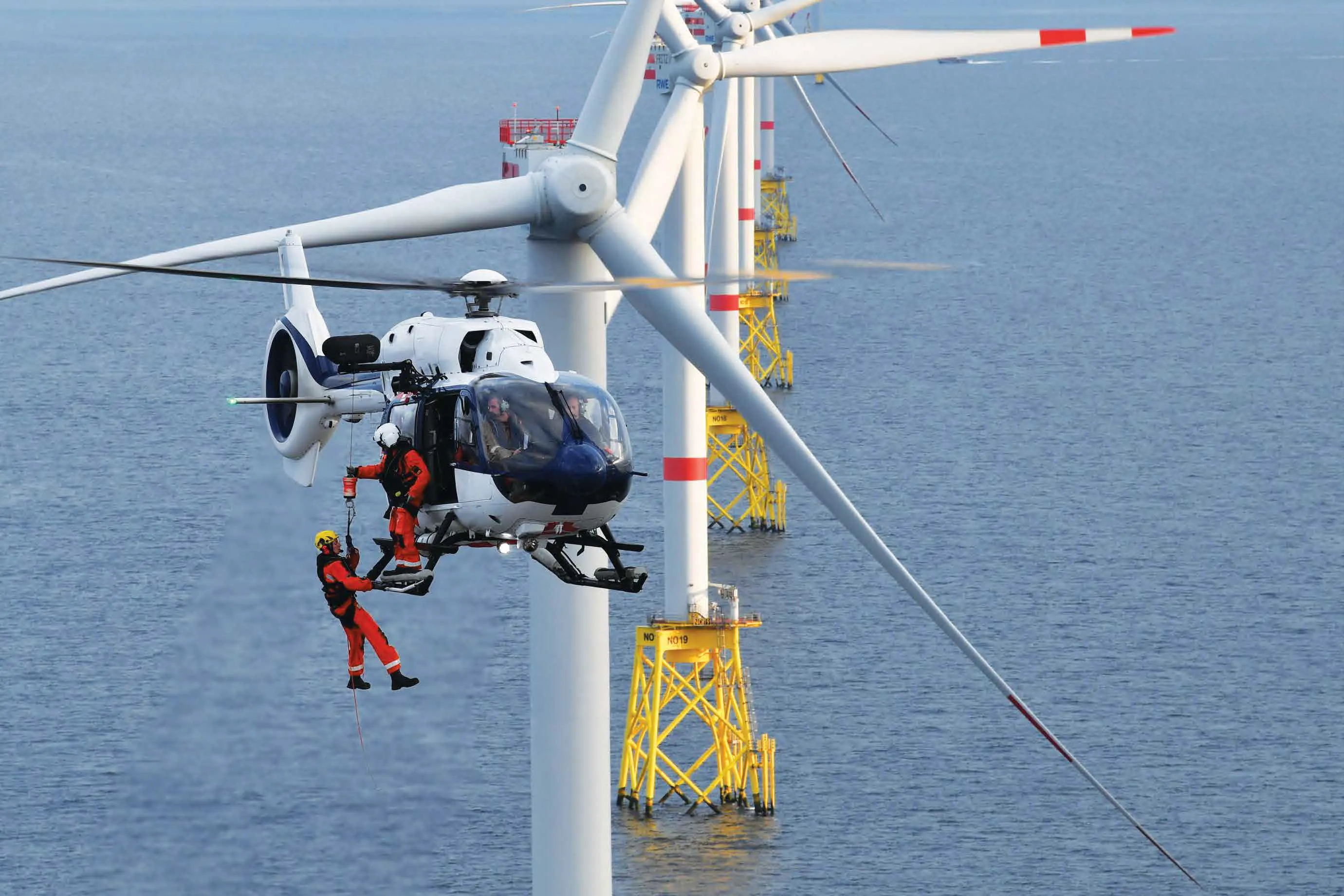Medical helicopter designed for harsh weather conditions including high winds and storms