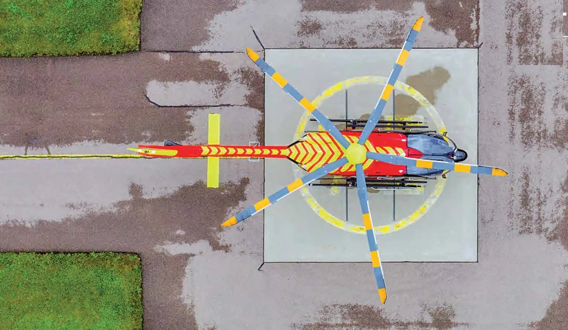 Professional medical heliport design specifications and layout planning